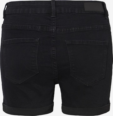 VERO MODA Slimfit Jeans 'Hot Seven' in Zwart