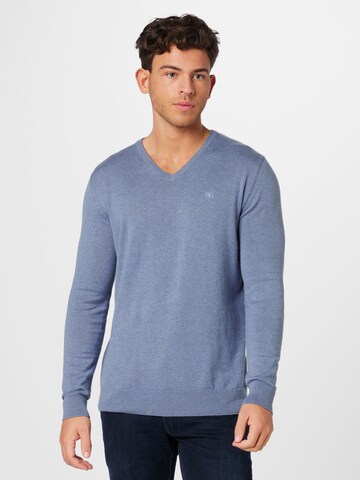 TOM TAILOR Regular fit Sweater in Blue: front