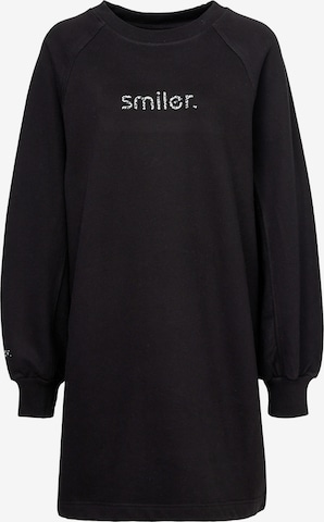 smiler. Sweatshirt 'Nippy' in Zwart: voorkant