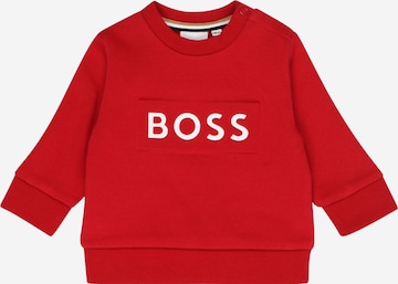 BOSS Kidswear Sweatshirt in Rood: voorkant