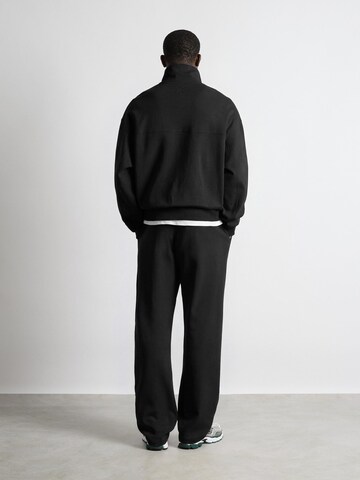 Burocs Wide leg Workout Pants 'Sweat Seam' in Black