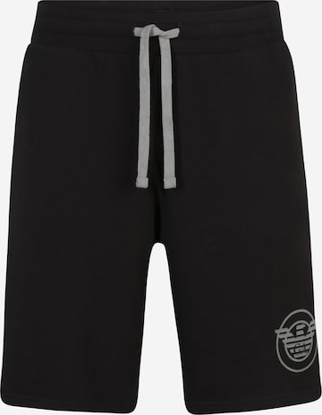 Emporio Armani Regular Pants in Black: front