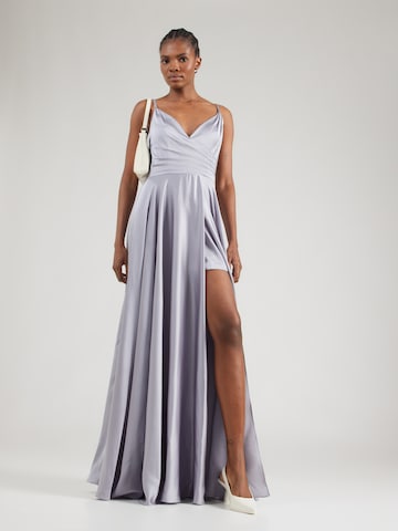 Robe de soirée mascara en argent
