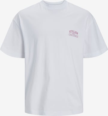 JACK & JONES Shirt 'Santorini' in Wit: voorkant