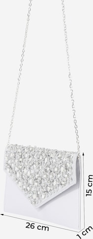 mascara Clutch 'ENVELOPE' in Silber