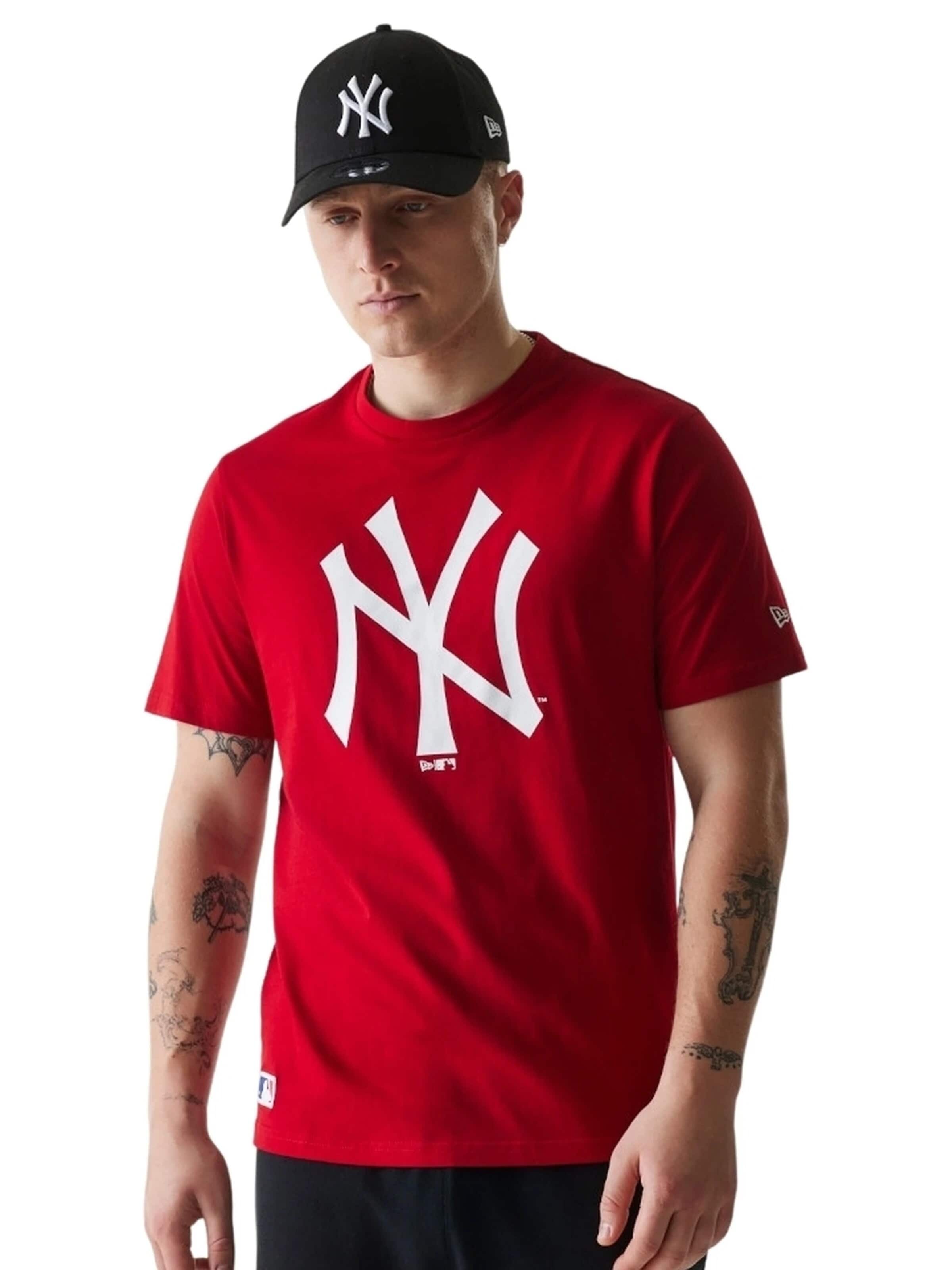 NEW ERA Camiseta 'Camiseta new era roja yankees nos mlb regular tee neyyan' en XL en rojo, Vista del producto