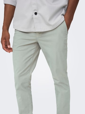 Only & Sons Slimfit Chino kalhoty 'Pete' – šedá