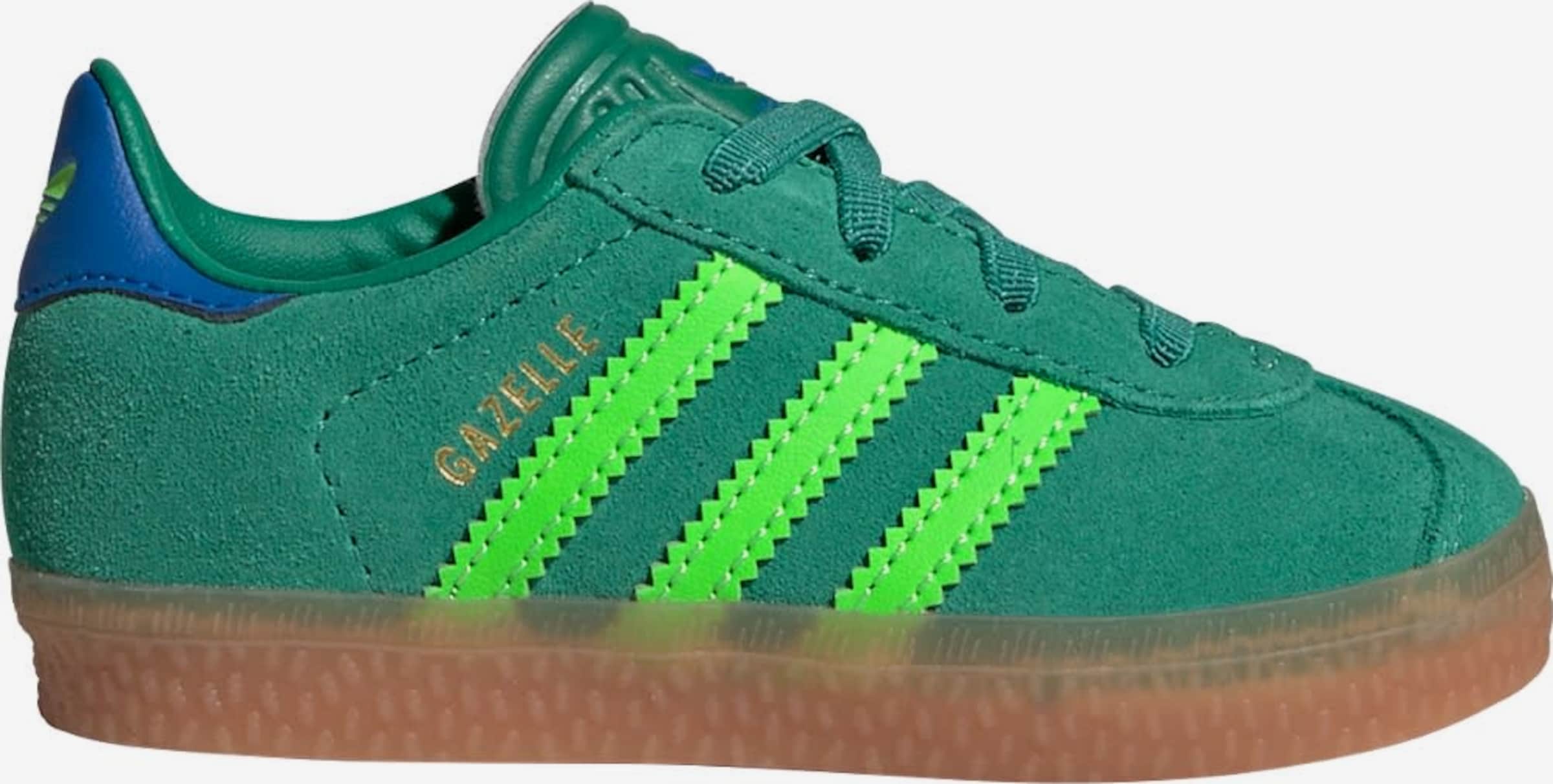 adidas gazelle silver green womens ADIDAS ORIGINALS Gazelle Indoor green/light blue Sneakers