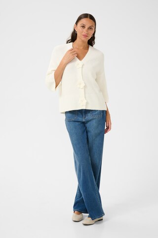 Kaffe Gebreid vest 'Rosie' in Wit