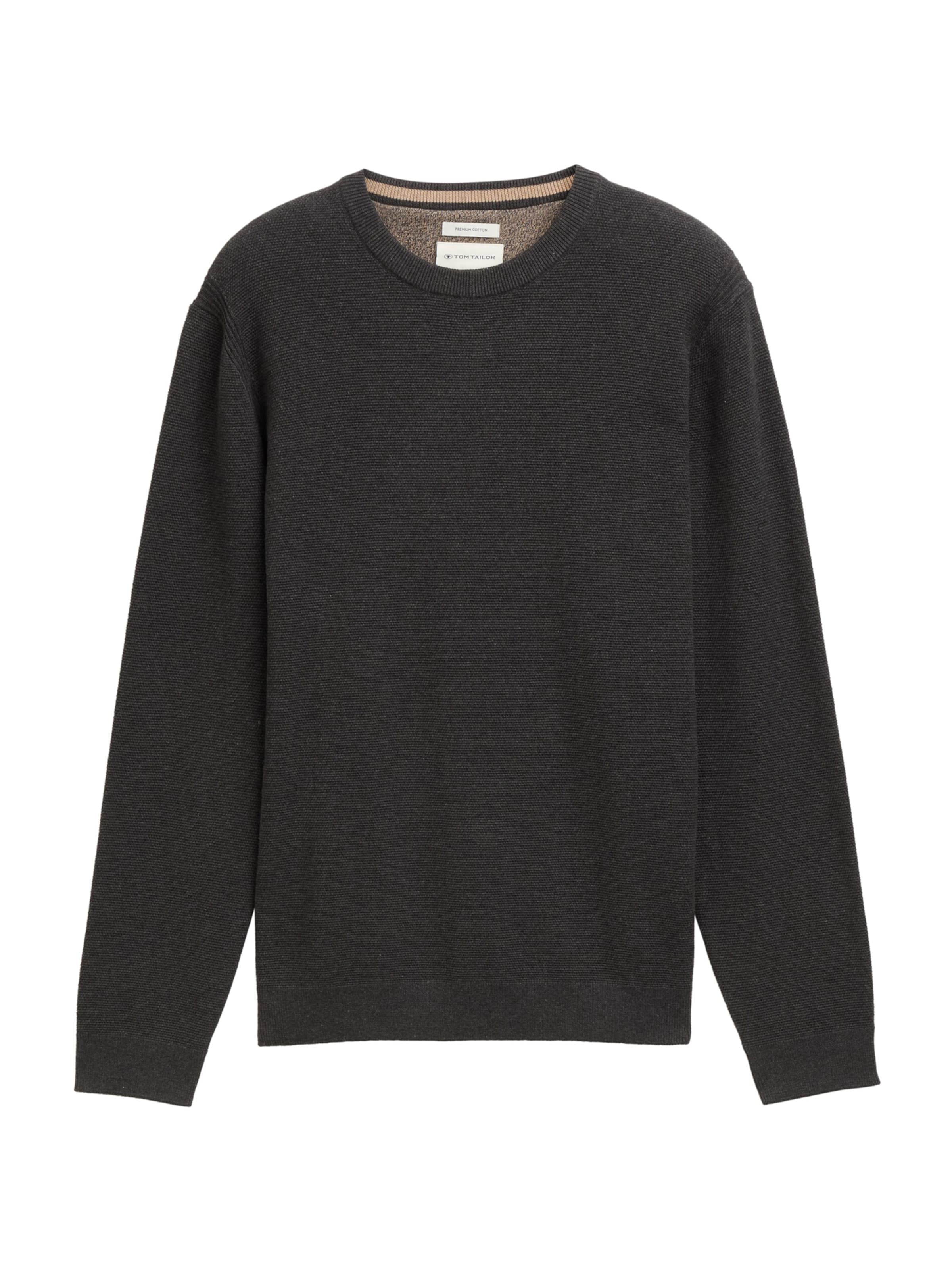 Pull-over TOM TAILOR en noir : devant