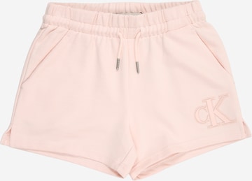 Calvin Klein Jeans Regular Панталон в розово: отпред