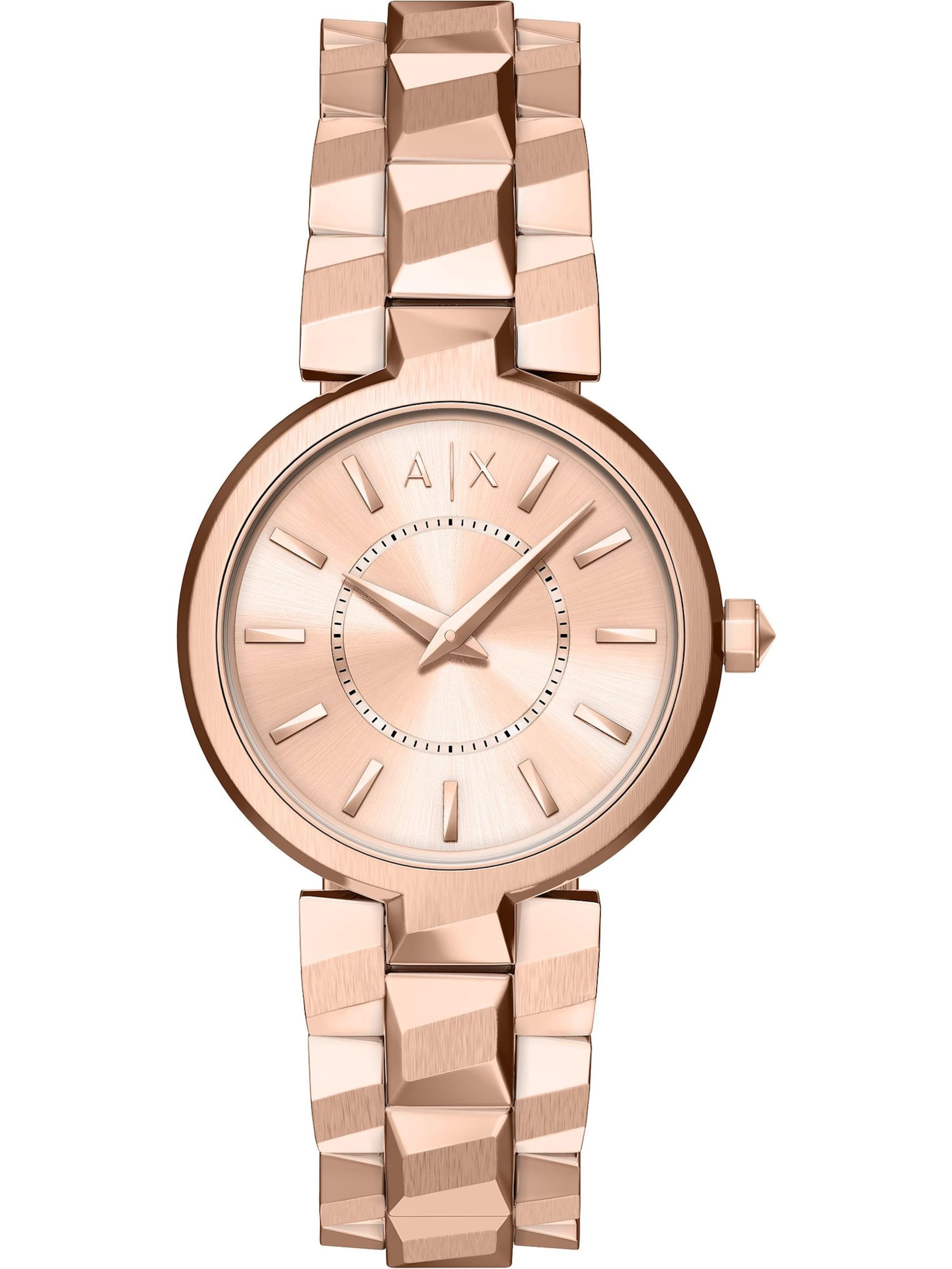 ARMANI EXCHANGE Analoguhr in rosegold, Produktansicht