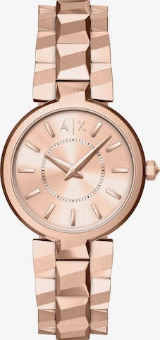 ARMANI EXCHANGE Analoguhr in Gold: Vorderseite