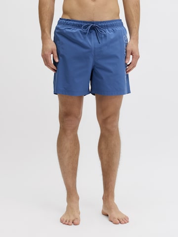 JACK & JONES Zwemshorts 'JPSTMaui' in Blauw: voorkant