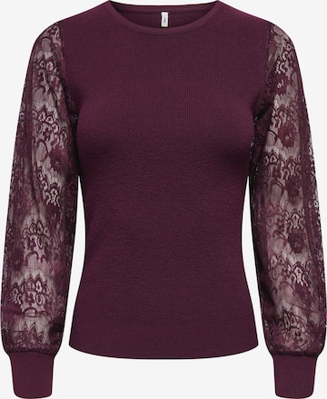 Pull-over 'ONLPerry' ONLY en rouge : devant