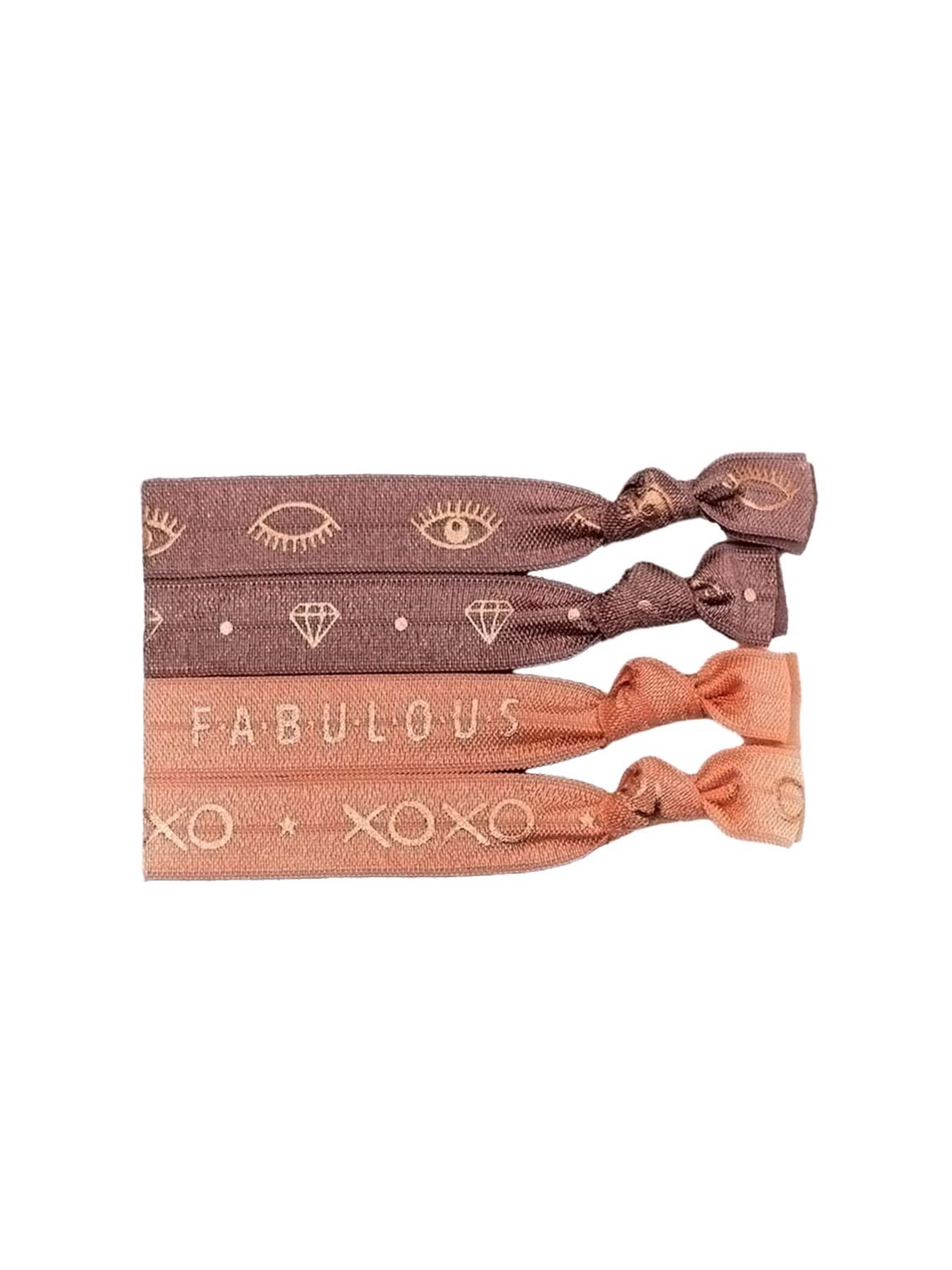 Braccialetto 'Ginger Peach' di Laceup in marrone: frontale