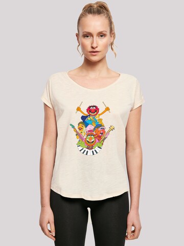 T-shirt 'Disney Muppets Dr.Teeth And The Electric Mayhem' F4NT4STIC en beige : devant