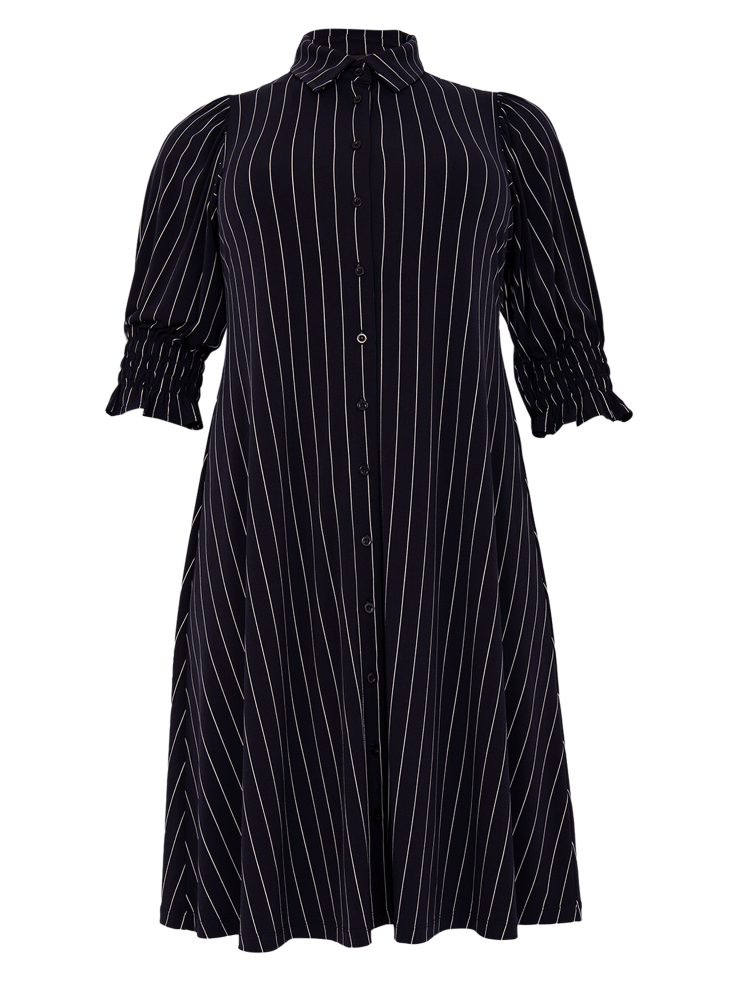 YOEK Shirt dress in Blue: front