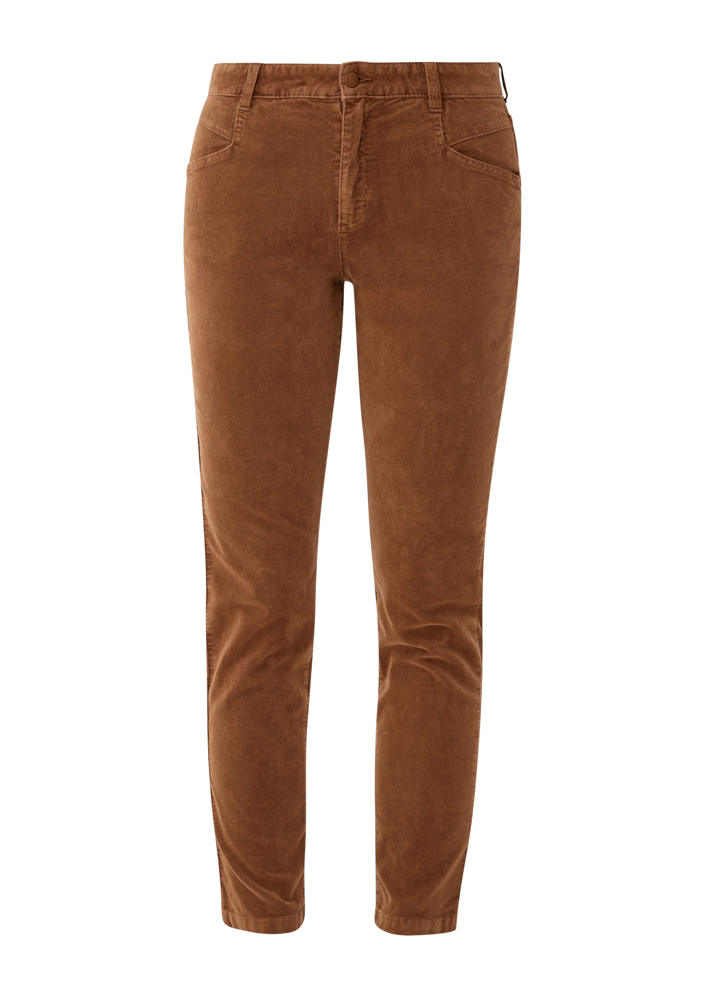 s.Oliver Tapered Broek in Bruin: voorkant