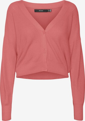 VERO MODA Gebreid vest in Roze: voorkant