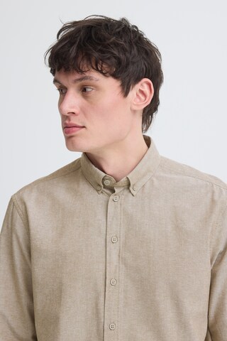 BLEND Regular Fit Skjorte 'BHADAS' i beige