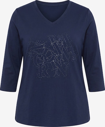 Ulla Popken Shirt in Blau: Vorderseite