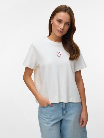 T-shirt 'VMSara Mette' VERO MODA en blanc : devant