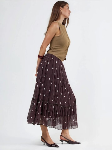 Busem Skirt in Brown