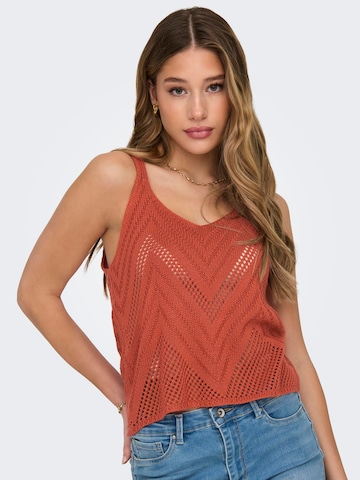 JDY Knitted Top 'Sun' in Orange