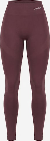 Vimor Skinny Leggings 'Joy Scrunch' in Lila: Vorderseite
