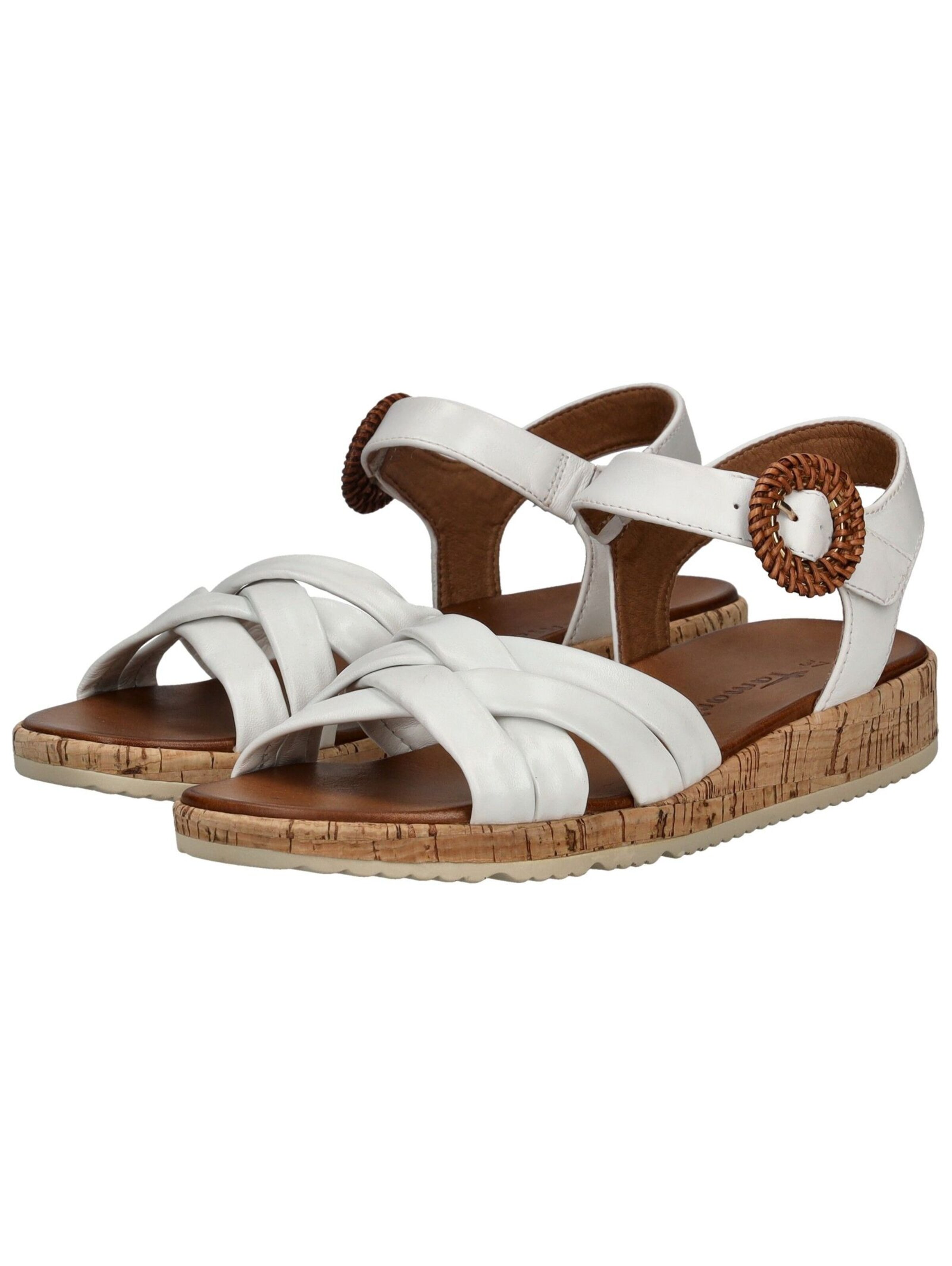 Tamaris - Sandalias con hebilla en blanco