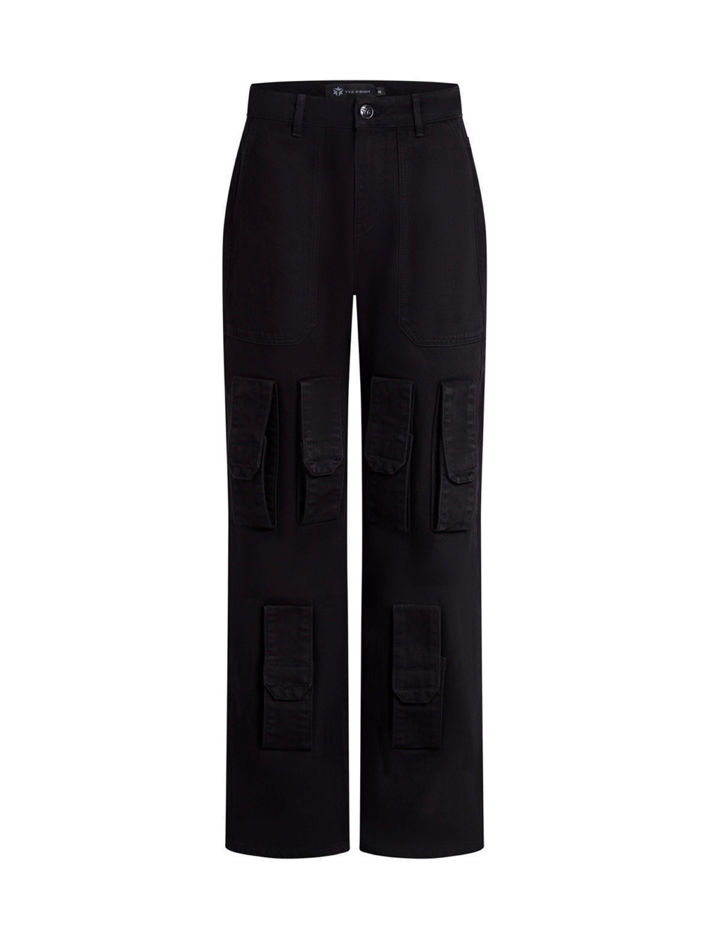 YVZ Denim Baggy Jeans 'Mars' in Black: front