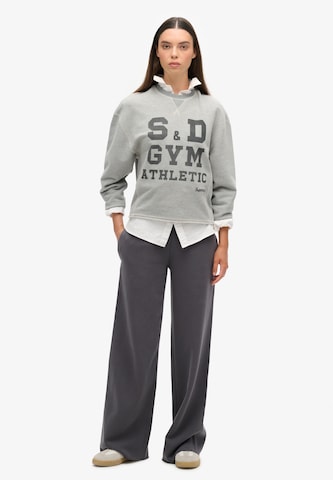 Wide Leg Pantalon Superdry en gris