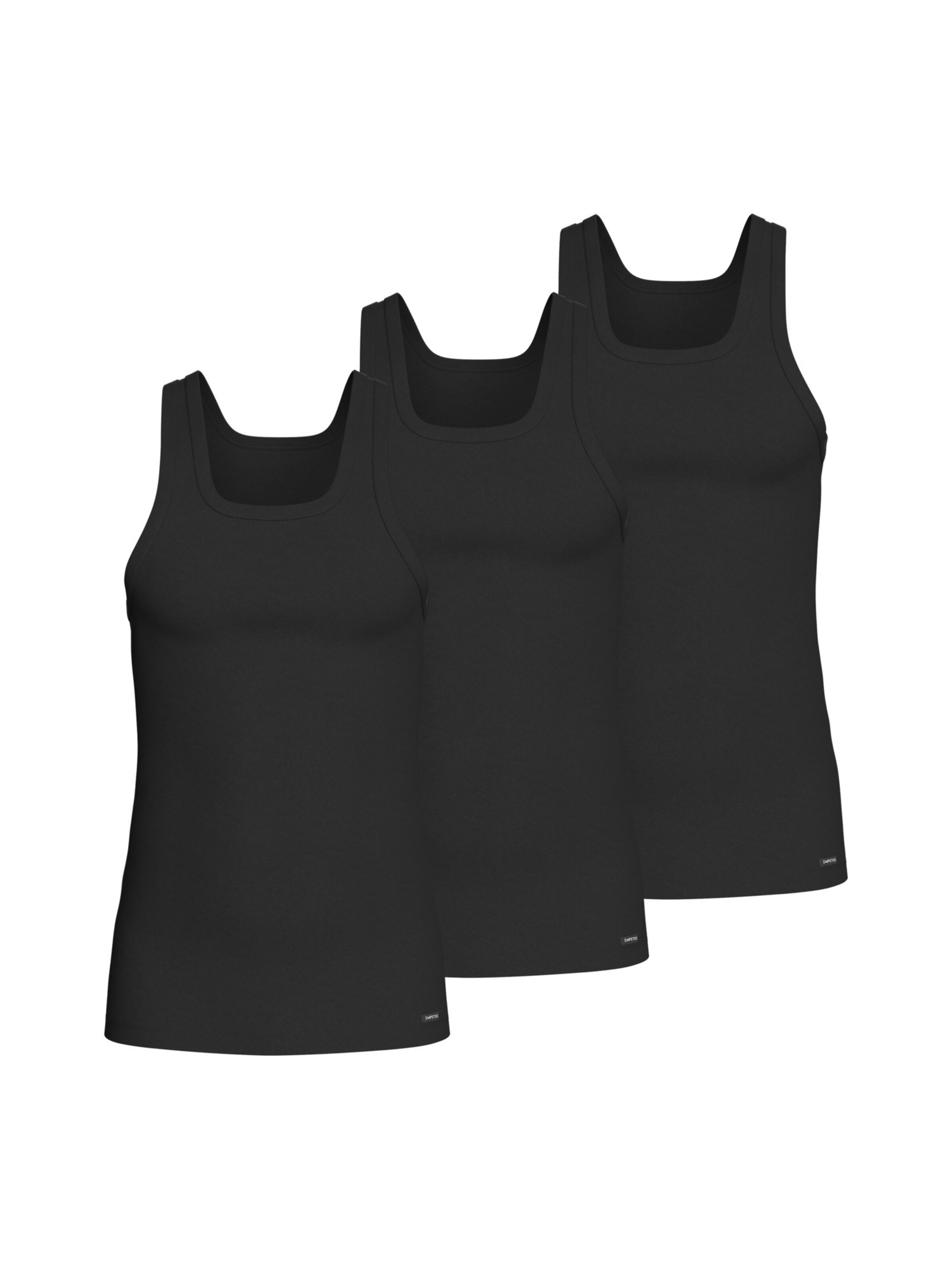 Maillot de corps IMPETUS en noir : devant