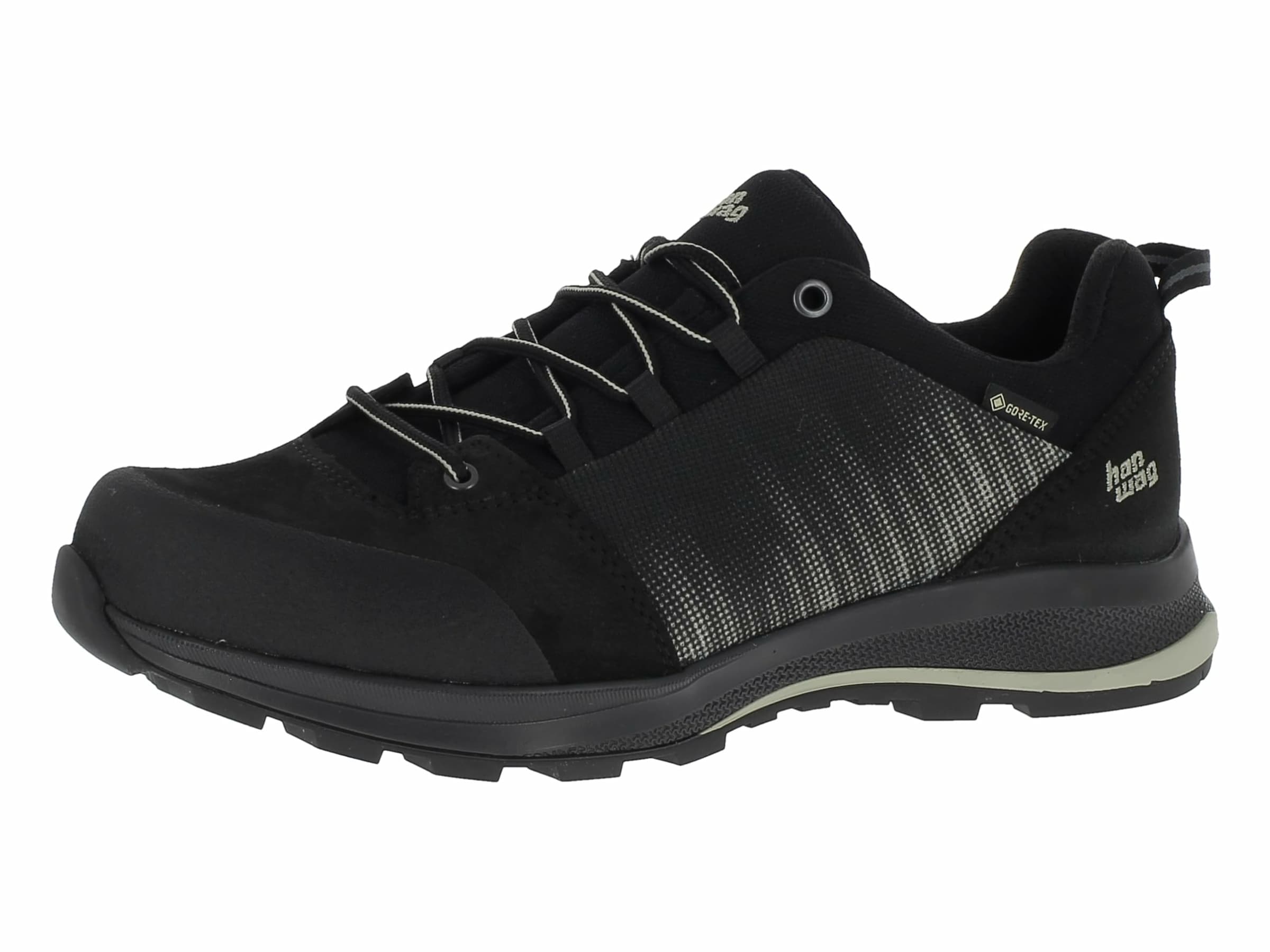 HANWAG Platform trainers in Black: front