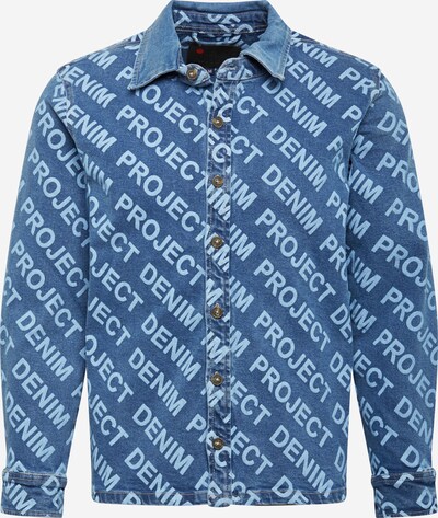 Cămașă Denim Project pe albastru denim, Vizualizare produs