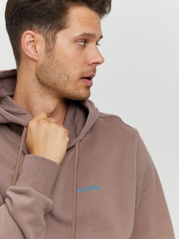 mazine Kapuzenpullover ' Stundon Hoodie ' in Braun