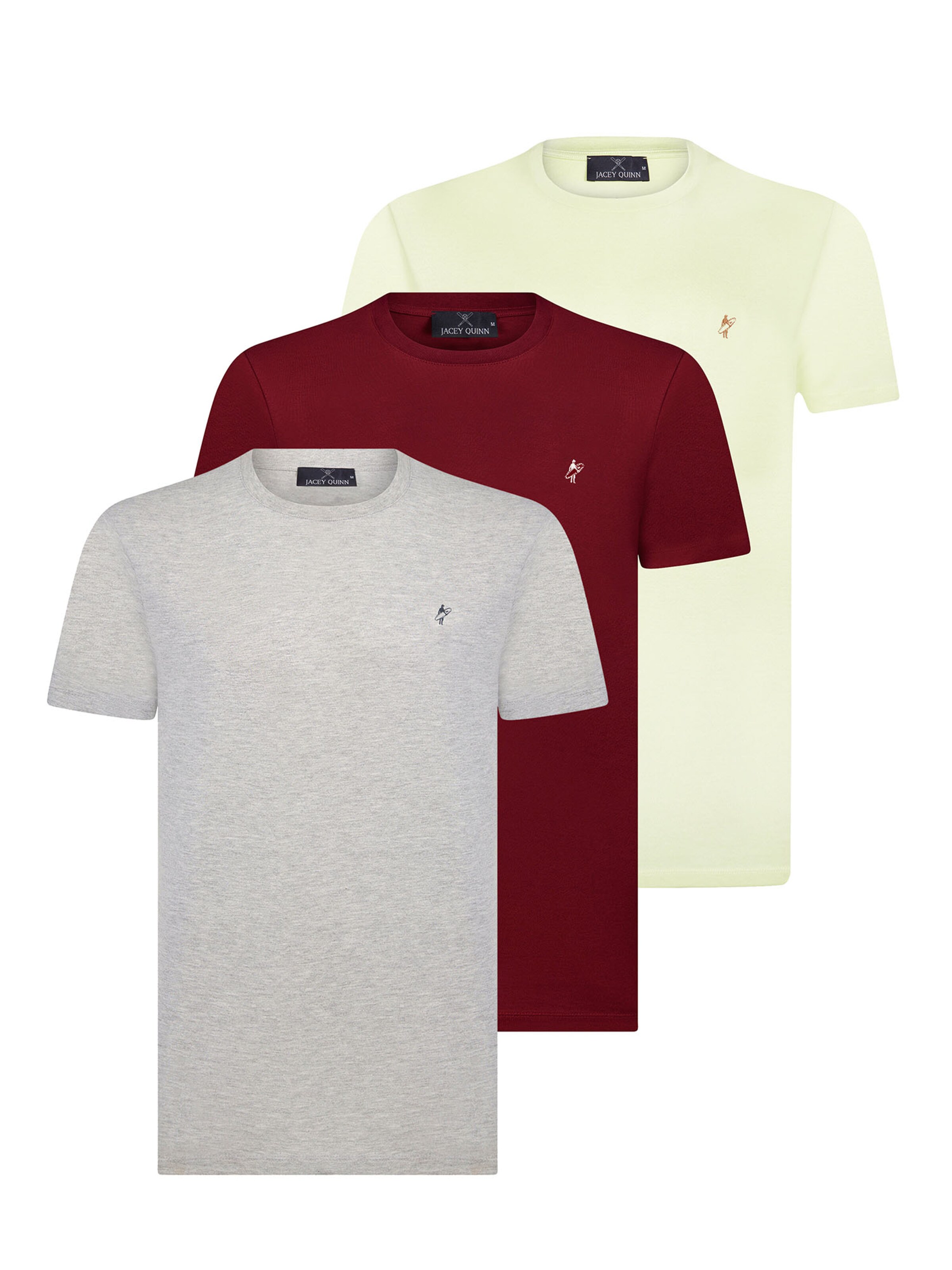 jauktas krāsas Jacey Quinn T-Krekls: no priekšpuses