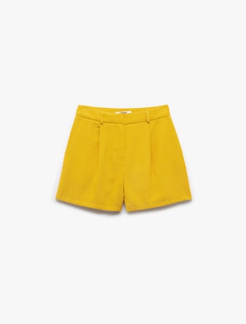 Koton Regular Pleat-front trousers in Yellow