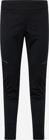 Skinny Pantalon outdoor Rukka en noir : devant