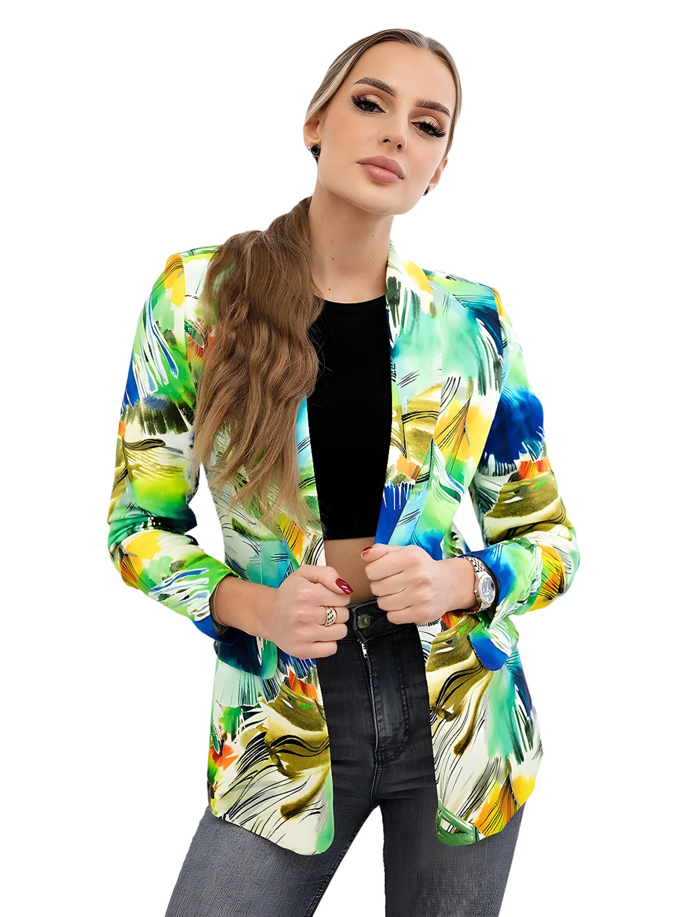 Lumera Blazer in Green: front
