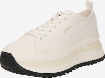 Baskets basses s.Oliver en blanc : devant