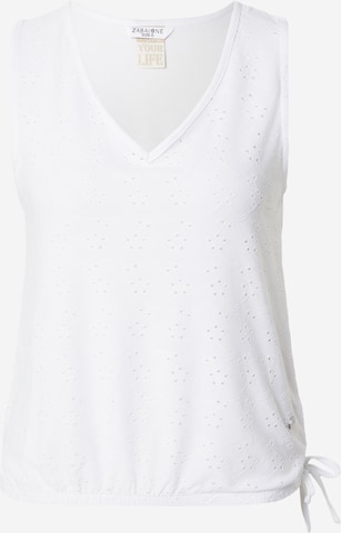 Haut 'Fa44bia' ZABAIONE en blanc : devant