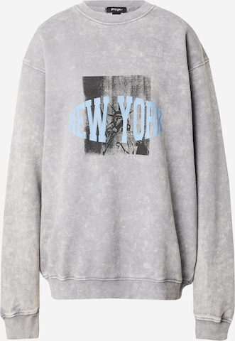 Nasty Gal Sweatshirt 'New York' i grå: forside