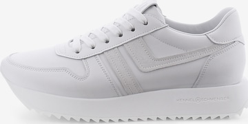 Baskets basses Kennel & Schmenger en blanc : devant