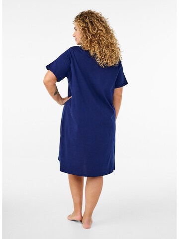 Zizzi Nachthemd 'MALLY' in Blau