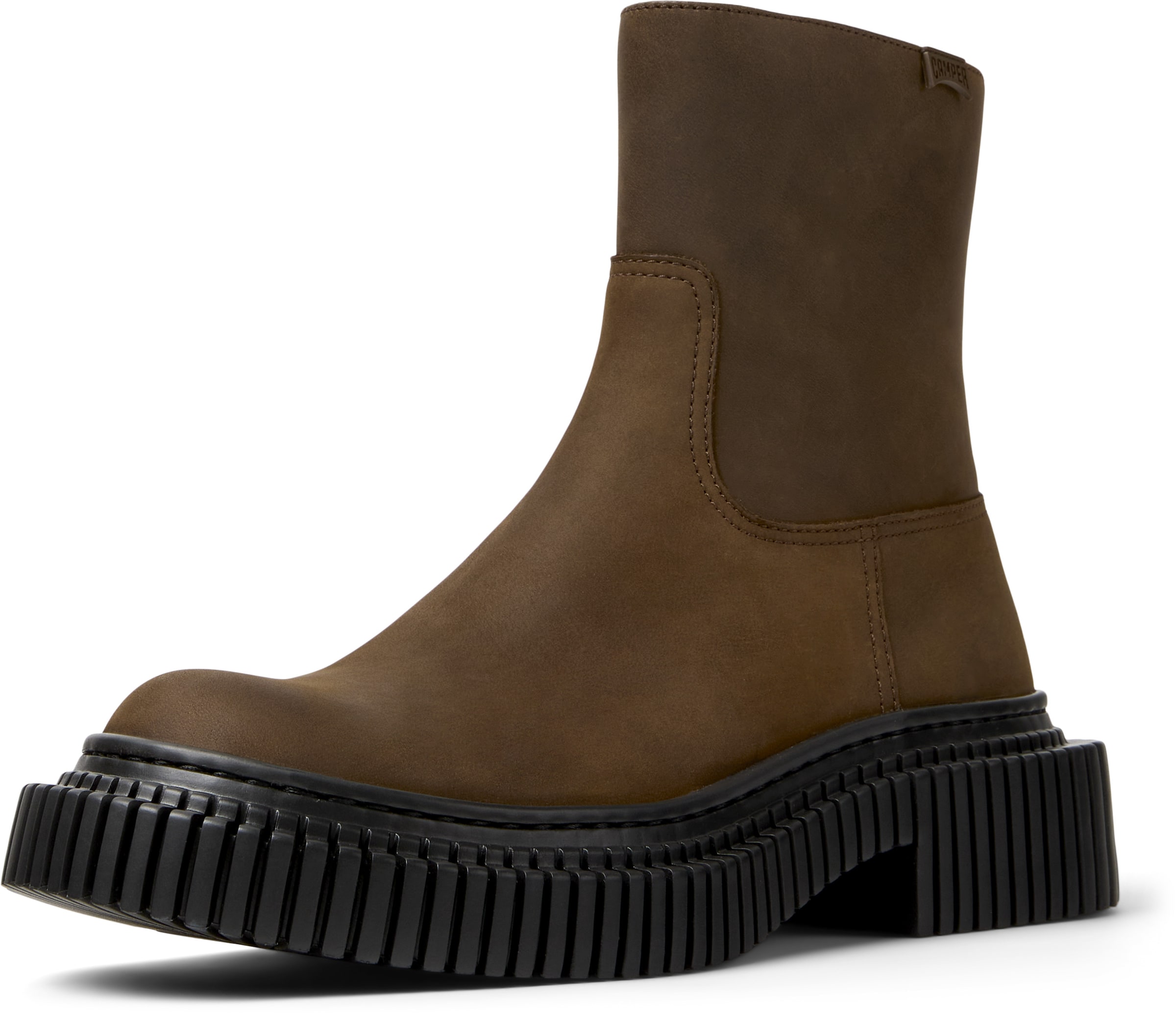 CAMPER Enkellaarsjes 'Pix Berlin' in Bruin: voorkant