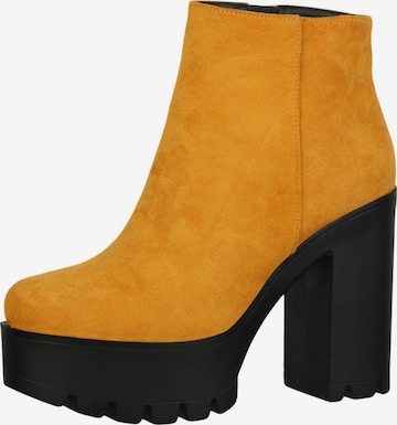 Bottines Elara en jaune : devant