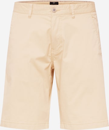 Regular Pantalon chino FYNCH-HATTON en beige : devant