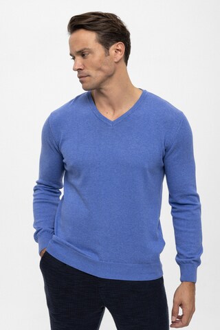 Pull-over Felix Hardy en bleu : devant